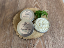 natural peppermint and eucalyptus foot and bodybutter
