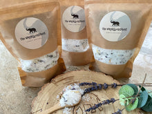 natural lavender bath salts  with bamboo jar