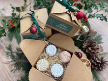 box of natural, handmade aromatherapy shower steamers