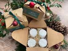 box of natural, handmade aromatherapy shower steamers