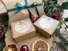 A Christmas set including natural solid shampoo and conditioner bar 