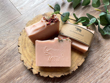 Wild Rose - Natural Bar Soap (Patchouli & Rose Geranium Essential Oil Soap )