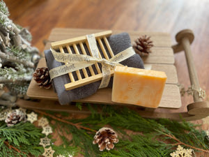Christmas Soap, Face Towel and Ladder Gift Set