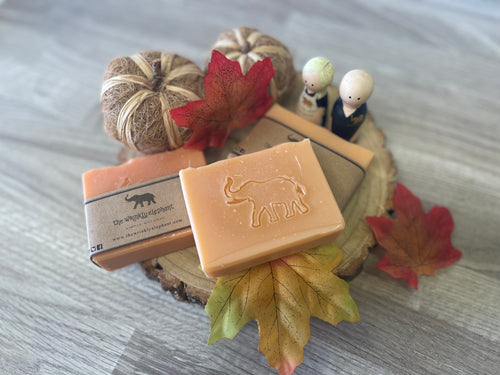 natural orange & cinnamon soap
