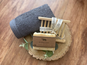 simply lemongrass  soap ladder and flannel